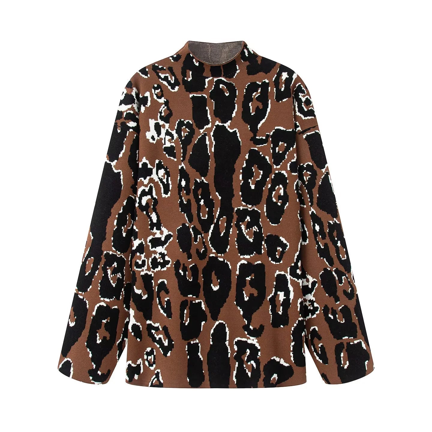Women's casual animal print sweater NOVAE