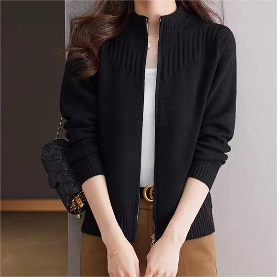 Women's cardigan with high collar NOVAE