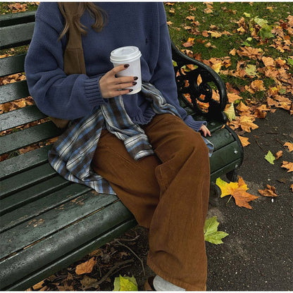 Women's casual knit sweater with trendy oversized cut NOVAE