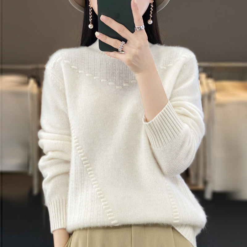 Women's elegant and comfortable knit sweater with a unique design NOVAE