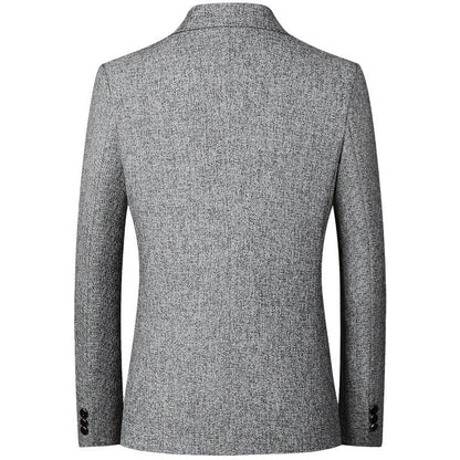 Men's modern and elegant blazer in textured fabric NOVAE