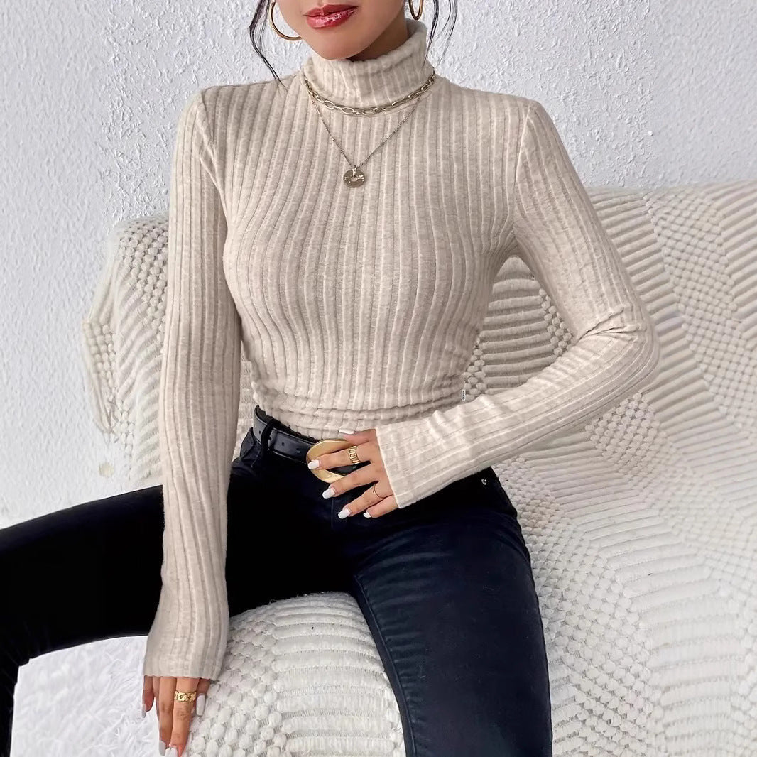 Women's Elegant and Comfortable Slow Stand-Up Collar Top NOVAE