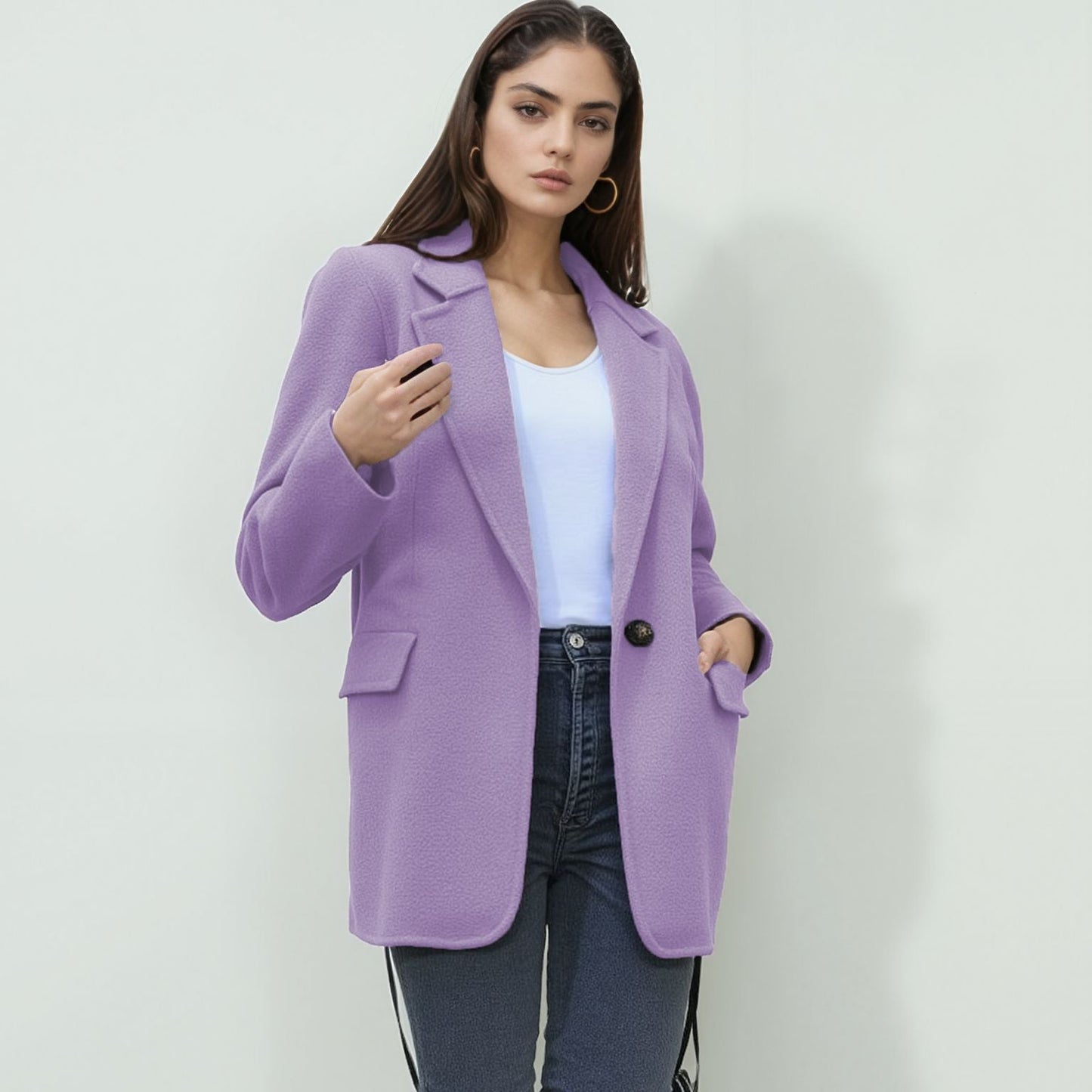 Women's elegant soft blazer with a tailored fit NOVAE