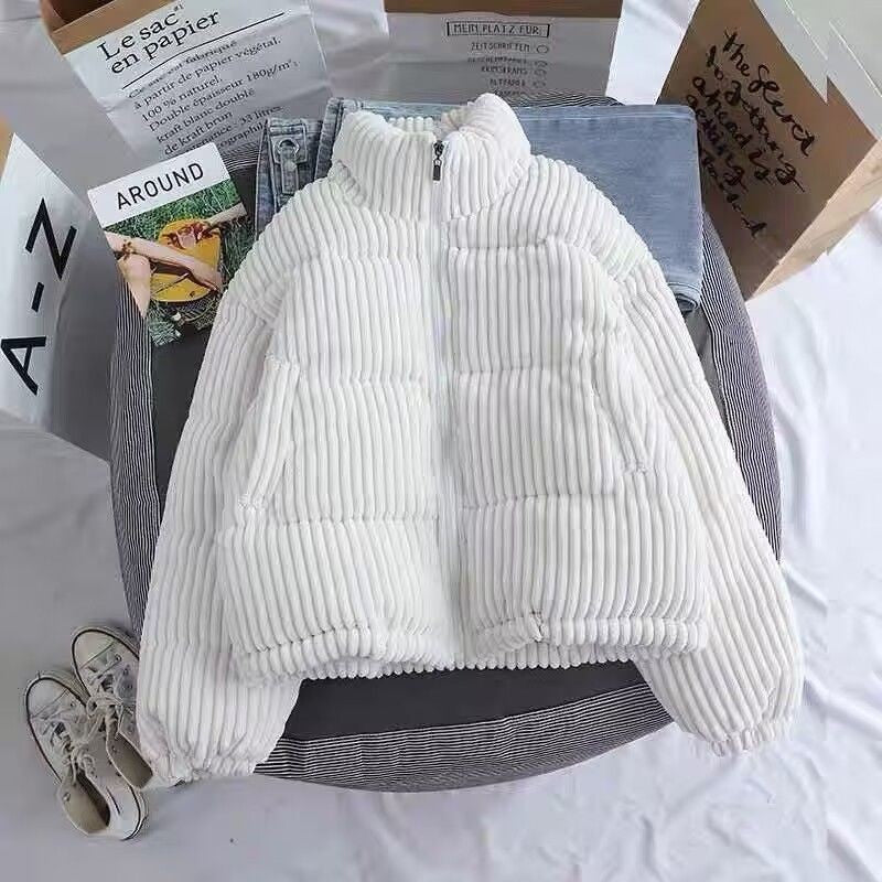 Women's fashionable hooded jacket with velvety texture and practical pockets NOVAE