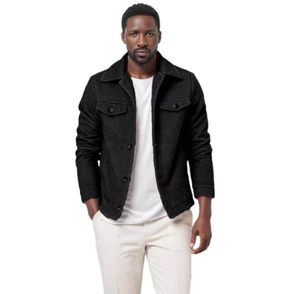 Men's casual fleece jacket with structured lining NOVAE