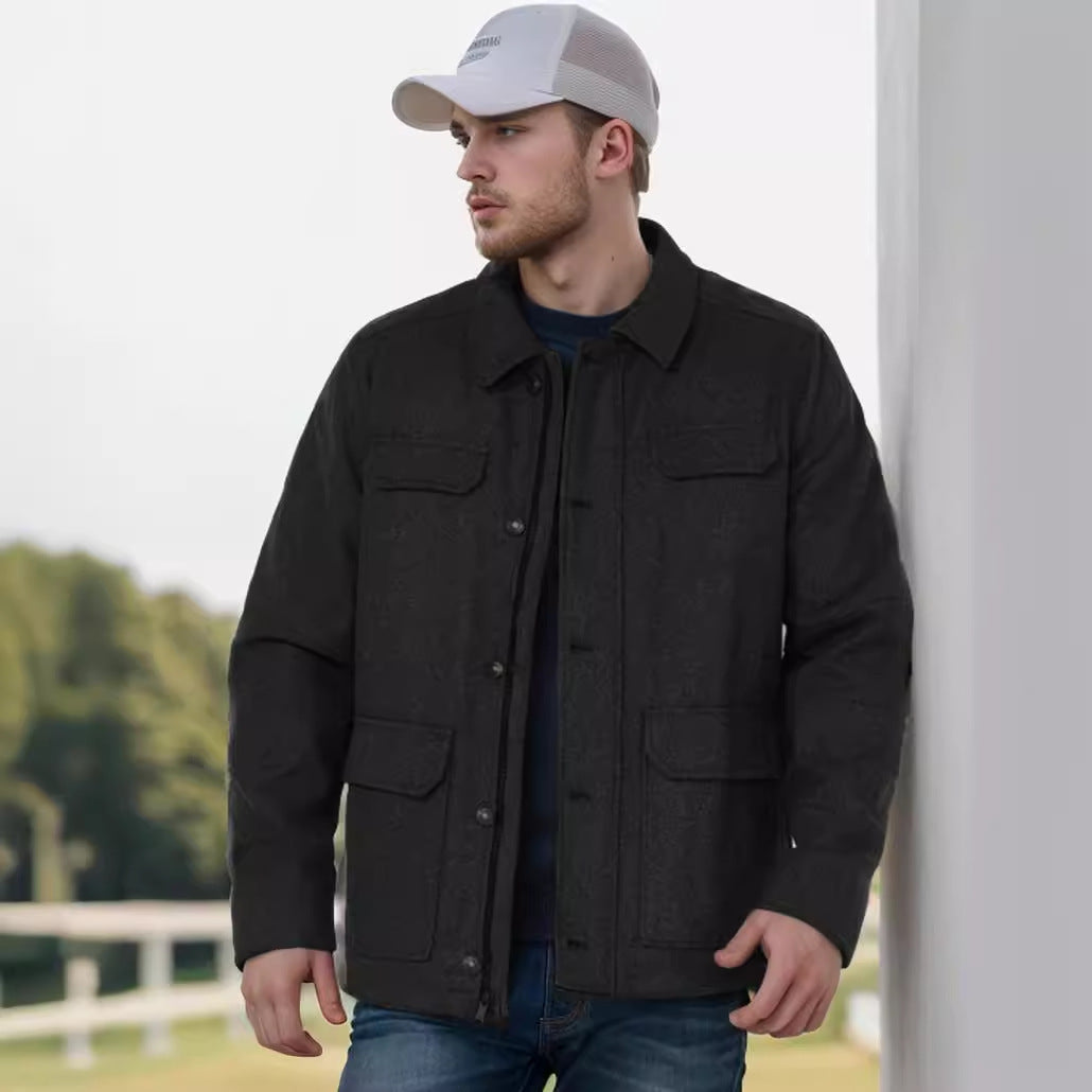 Men's casual flannel jacket NOVAE