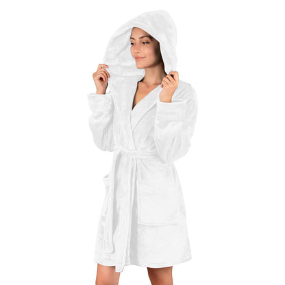 Women's bathrobe made of soft microfiber fabric NOVAE