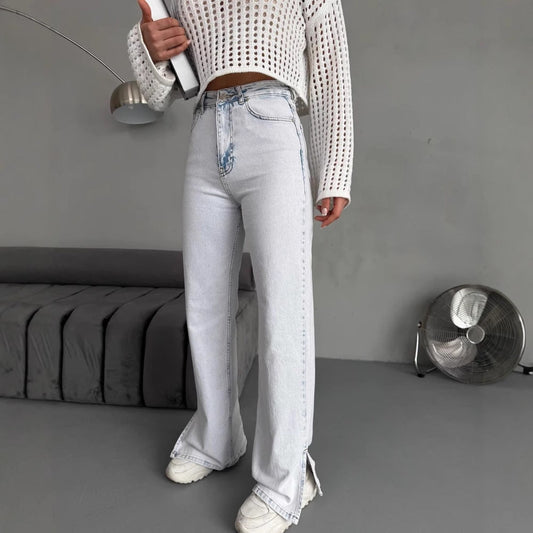 Women's high-waisted jeans in a modern vintage look NOVAE
