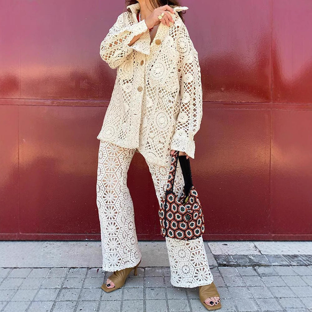 Women's modern crochet jacket NOVAE