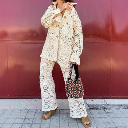 Women's modern crochet jacket NOVAE