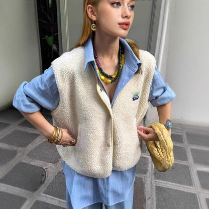 Women's lined vest with side pockets NOVAE