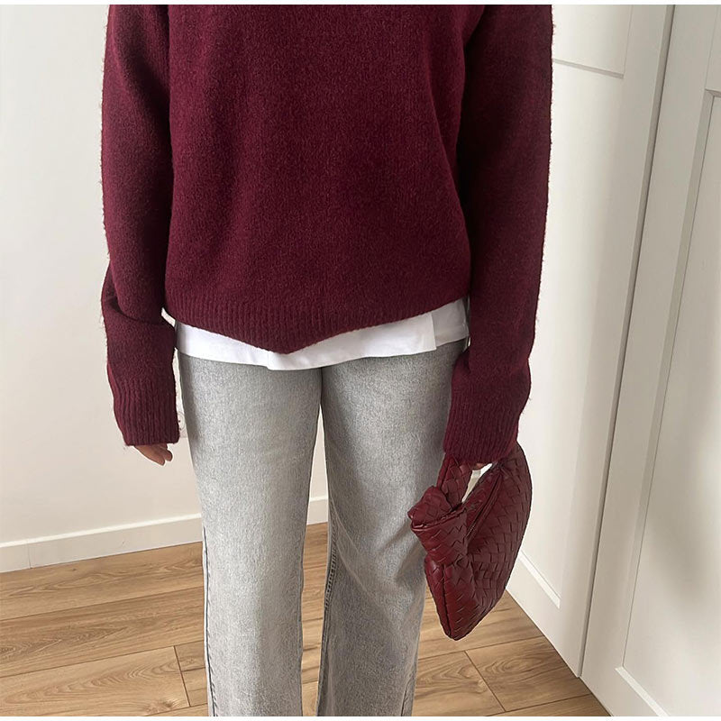 Women's Original Cut Knit Sweater with Soft Material NOVAE