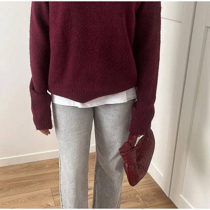 Women's Original Cut Knit Sweater with Soft Material NOVAE