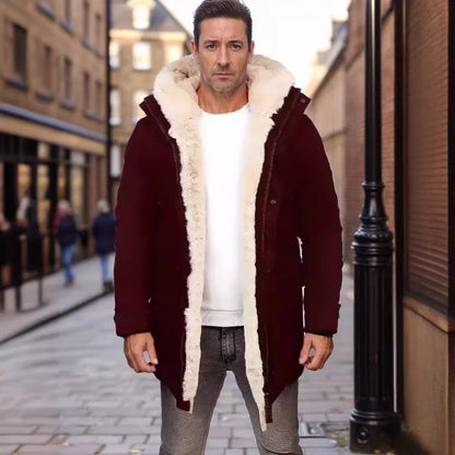 Women's warm outdoor jacket with faux fur lining and large pockets NOVAE