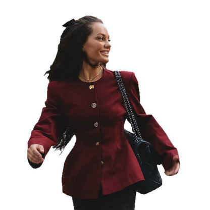 Women's fashionable blazer with a tailored cut and elegant button details NOVAE