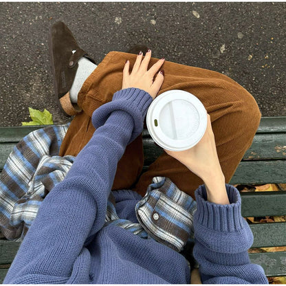 Women's casual knit sweater with trendy oversized cut NOVAE