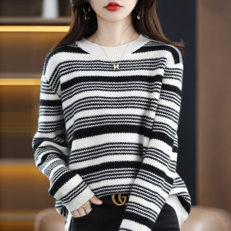 Women's patterned knit sweater NOVAE