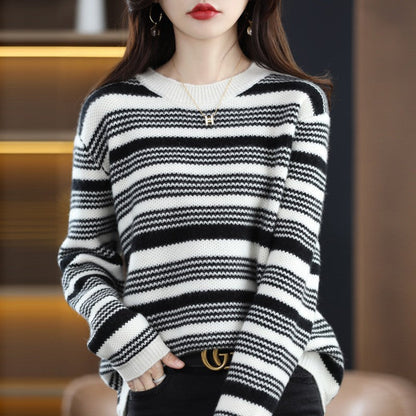 Women's patterned knit sweater NOVAE