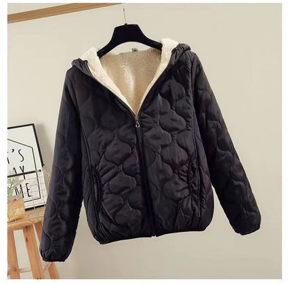 Women's quilted winter jacket with hood NOVAE