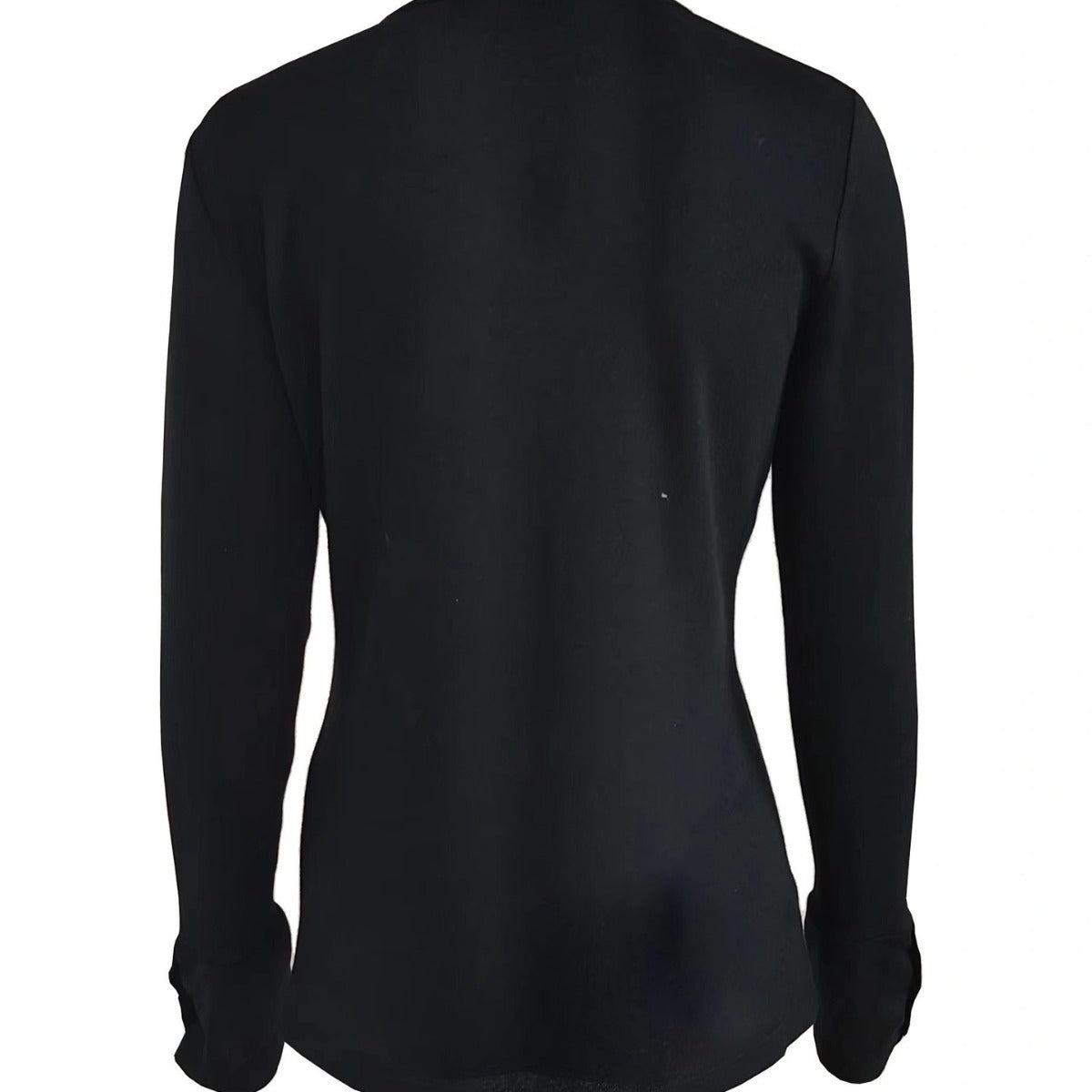 Women's long-sleeved shirt with decorative buttons and fashionable V-neck NOVAE