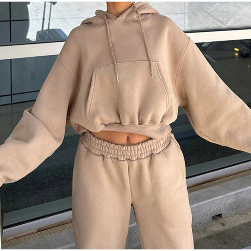 Women's Oversized Hoodie with Elastic Waistband NOVAE