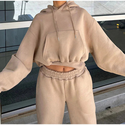 Women's Oversized Hoodie with Elastic Waistband NOVAE