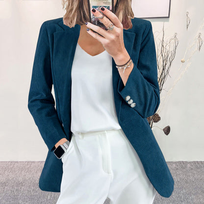 Women's Elegant Structured Blazer with Details on the Sleeves NOVAE