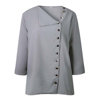 Women's fashionable blouse with subtle button details NOVAE