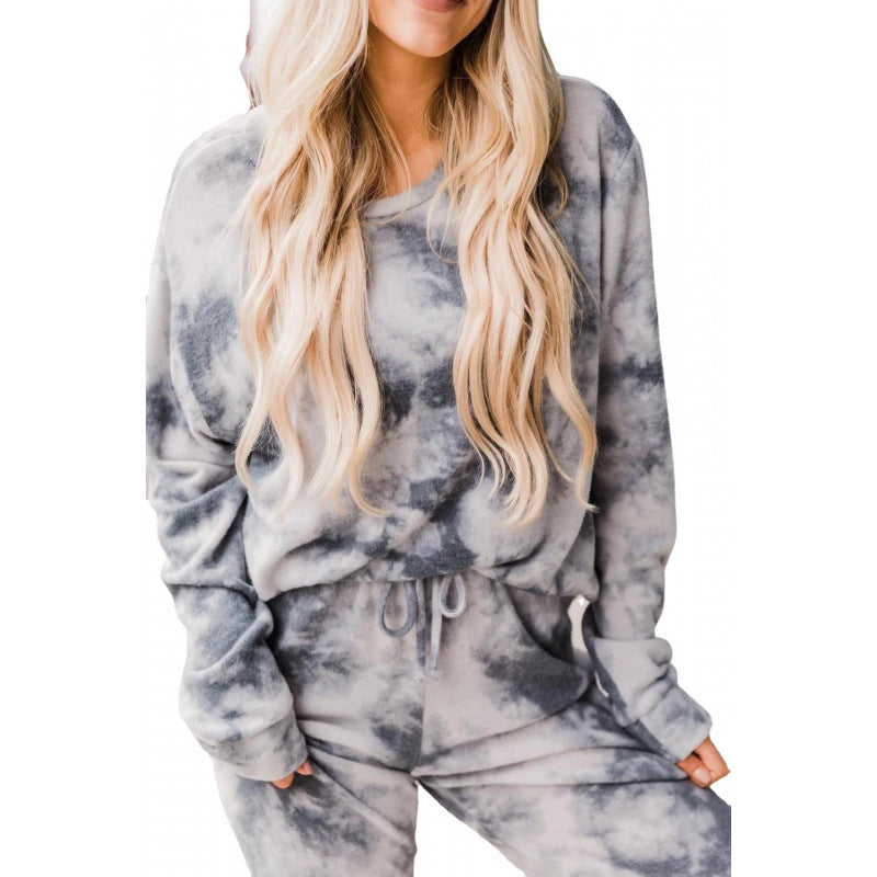 Women's leisure loungewear set with modern batik design NOVAE