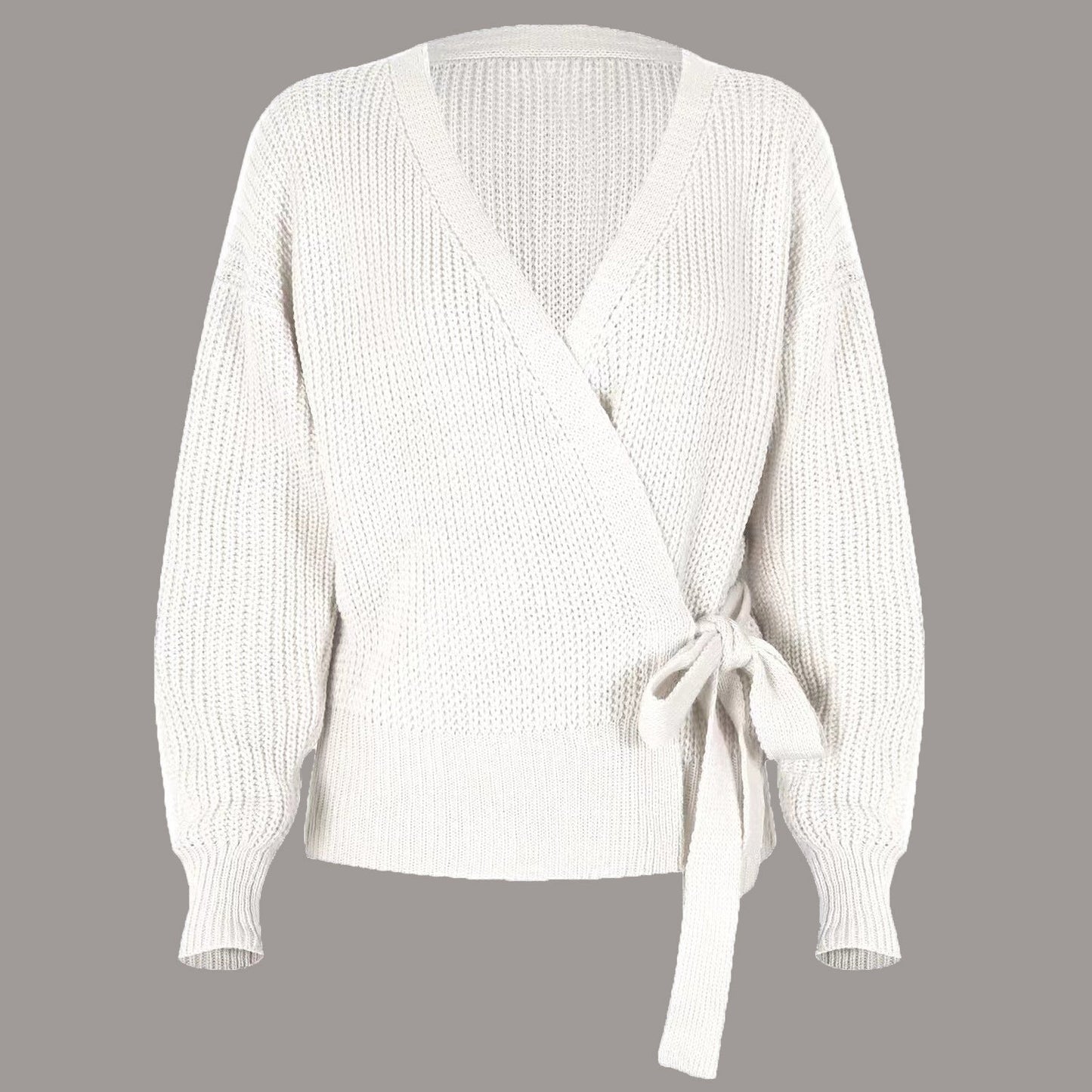 Women's Cool Wrap Cardigan with Modern Ruffle Details NOVAE