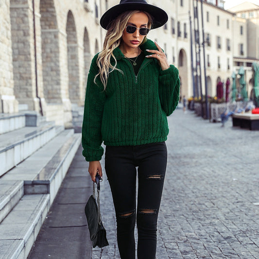 Women's fleece pullover in a casual style NOVAE