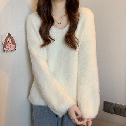 Women's Fluffy Oversized Sweater NOVAE