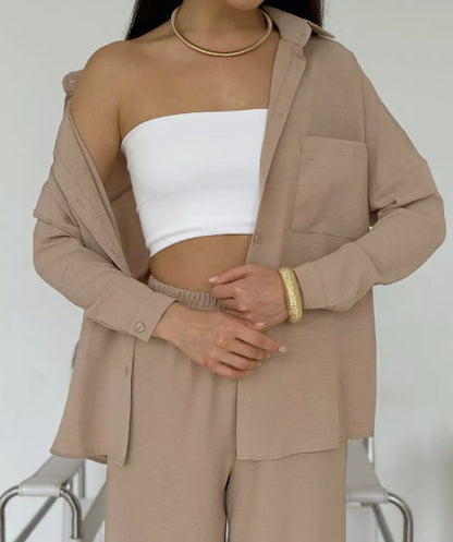 Women's trendy loose-fit shirt blouse NOVAE