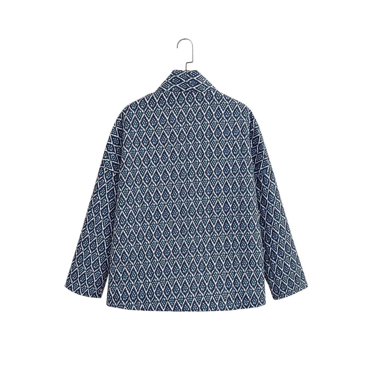 Women's kimono jacket with elegant pattern and relaxed fit NOVAE