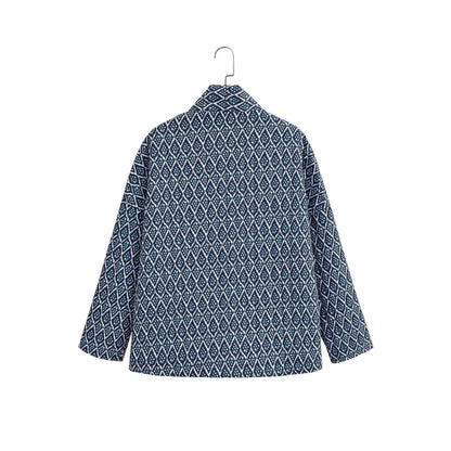 Women's kimono jacket with elegant pattern and relaxed fit NOVAE