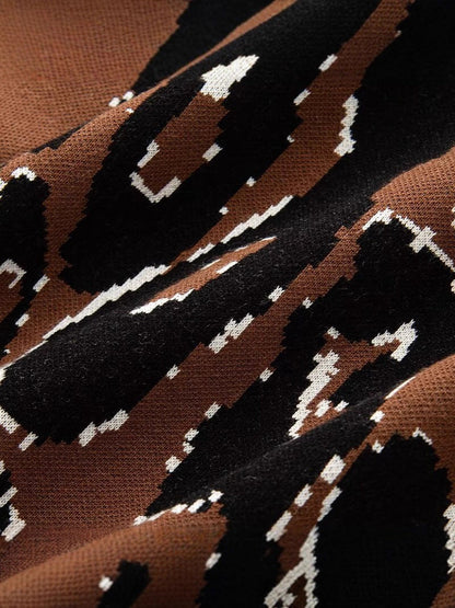 Women's casual animal print sweater NOVAE