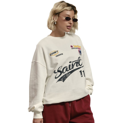 Women's casual sweatpants with a high waist and wide cut NOVAE