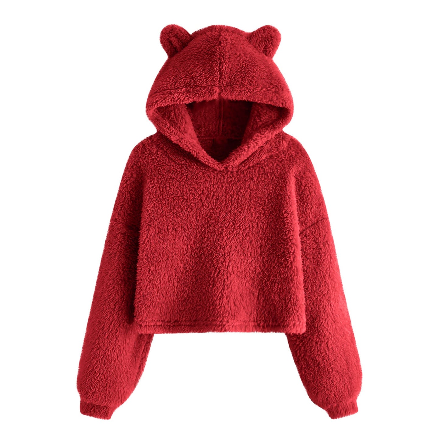 Women's Cozy Fleece Hoodie with Bear Ears NOVAE