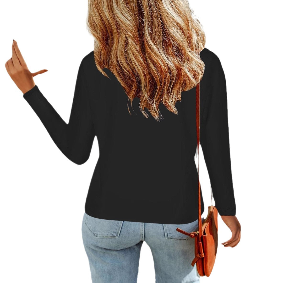 Women's Stylish Top with V-Neck and Practical Pockets NOVAE