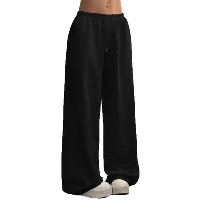 Women's wide-leg sweatpants with elastic waistband NOVAE