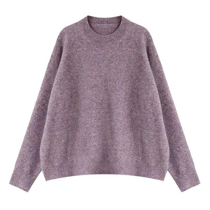 Women's oversized knit sweater with a wide cut and high cuffs NOVAE