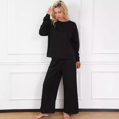 Women's leisure suit with elasticated waistband and geometric pattern NOVAE