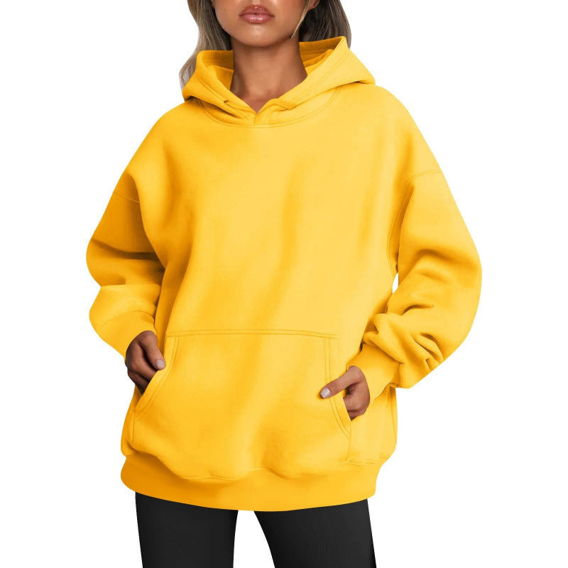 Women's hoodie with integrated pocket design and soft inner lining NOVAE