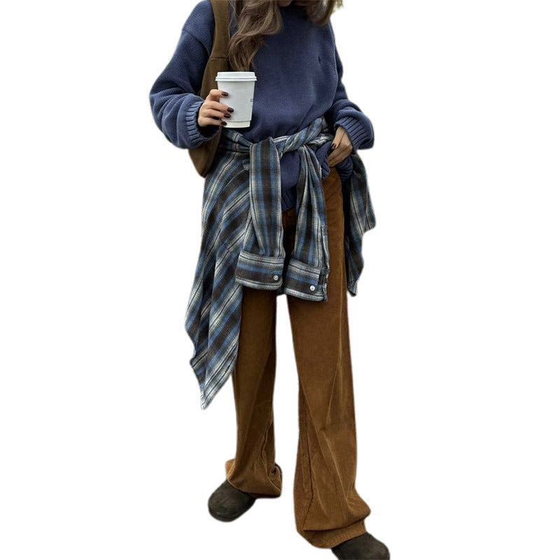 Women's casual knit sweater with trendy oversized cut NOVAE