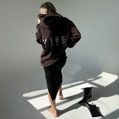 Women's hoodie with creative details and a relaxed fit NOVAE