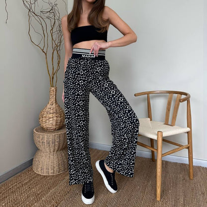 Women's fashionable leopard print lounge trousers NOVAE