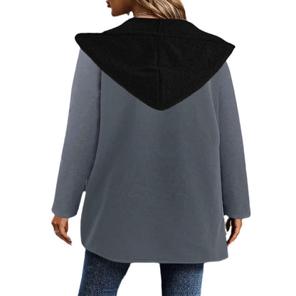 Women's urban hoodie coat with high-quality lining and practical pockets NOVAE