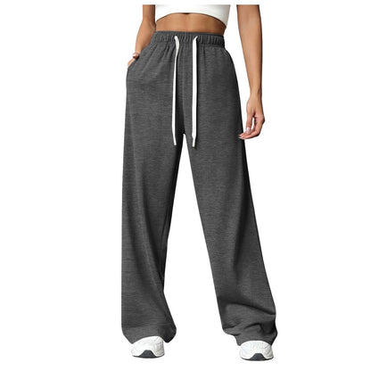 Women's comfortable sports trousers in a casual cut with an elastic waistband NOVAE
