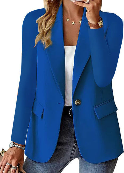 Women's elegant blazer with a tailored cut and practical pockets NOVAE