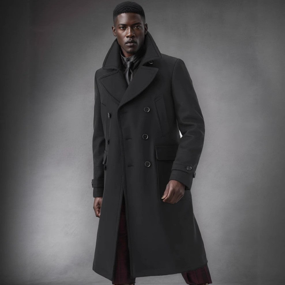 Men's classic duffle coat with double button closure and practical pockets NOVAE
